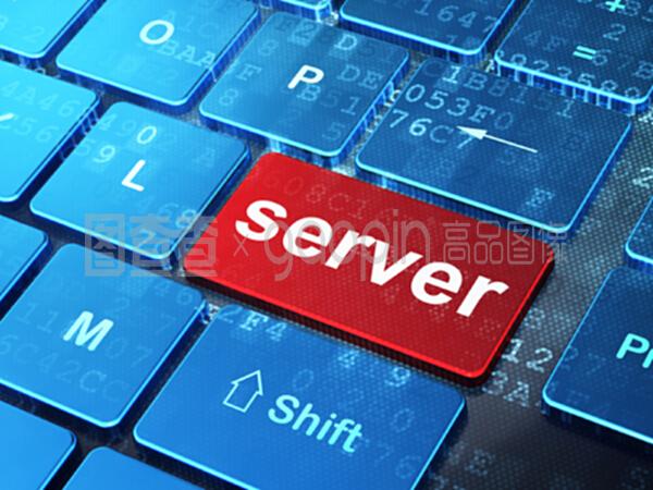 電腦鍵盤背景下的網(wǎng)頁開發(fā)概念伺服器